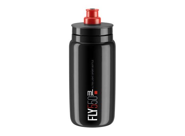 Flaske Elite FLY Black 2018 Rød logo 550 ml