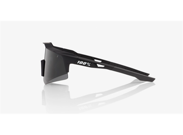100% Speedcraft XS Soft Tact Black Multisportbrille - Smoke lens
