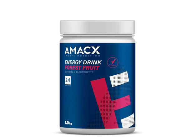 Amacx Energy Drink 2:1 Forest fruit 1KG Energidrikk med 2:1 karboforhold