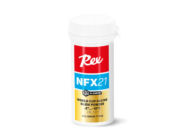 Rex NFX21 Blue Pulver -2/-10 Fluorfritt racingpulver for blått føre